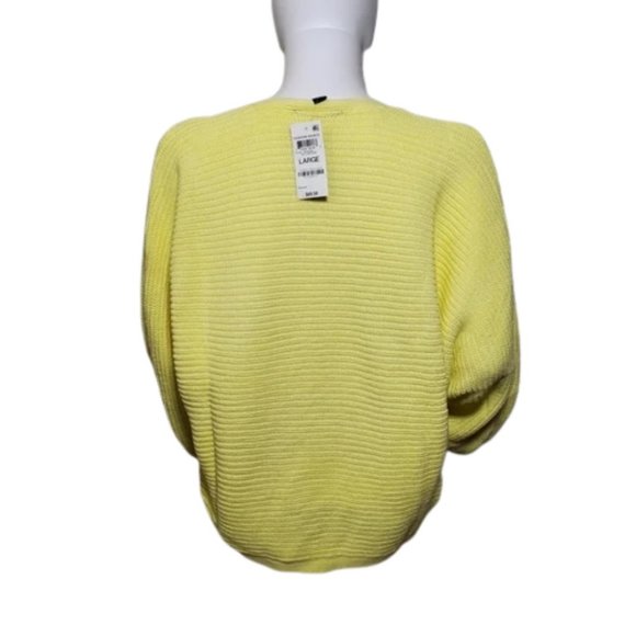 International Concepts Wrap Sweater Yellow Pear New - Picture 3 of 4